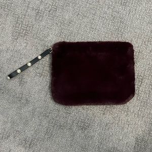 Stella & Dot Maven Faux Fur Clutch